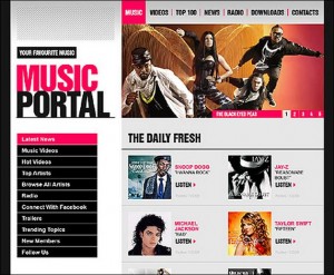 2. Music Portal WordPress Theme