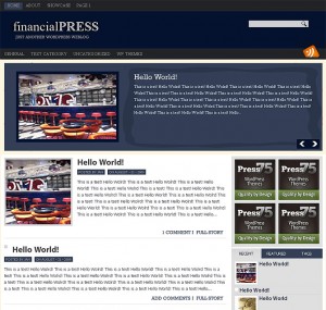 8. Financial Press WordPress Theme