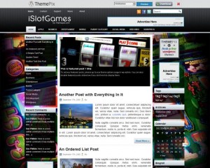 9. iSlotGames WordPress Theme