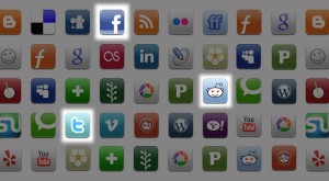 5 Share content via social sharing icons