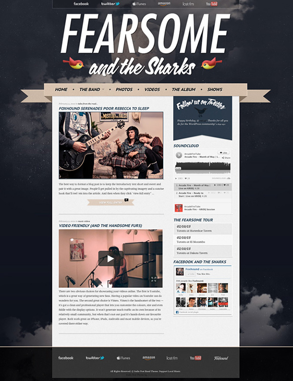 Top 10 Best Rock n’ Roll WordPress Themes for Musicians – Bloggrrr.com