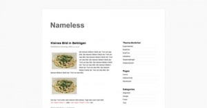 9. Nameless WordPress Theme