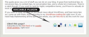 9. Sociable A Social Networking Plugin