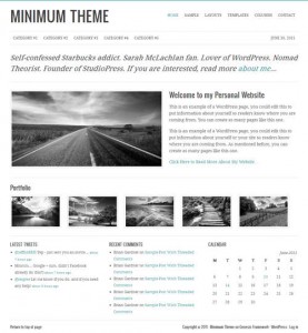 10 Minimum WordPress Theme