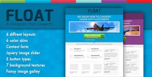 4. Float Landing Page